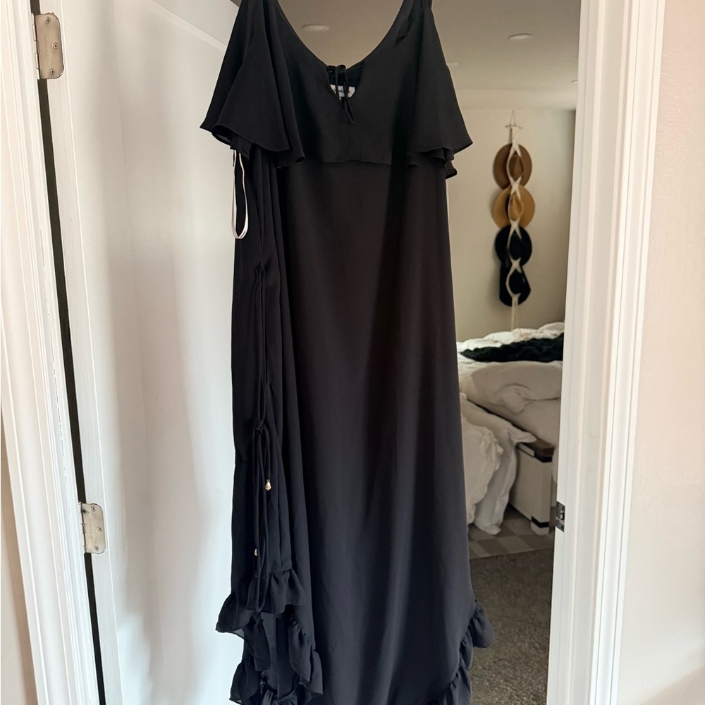 Tommy Bahama Black Asymmetrical Dress